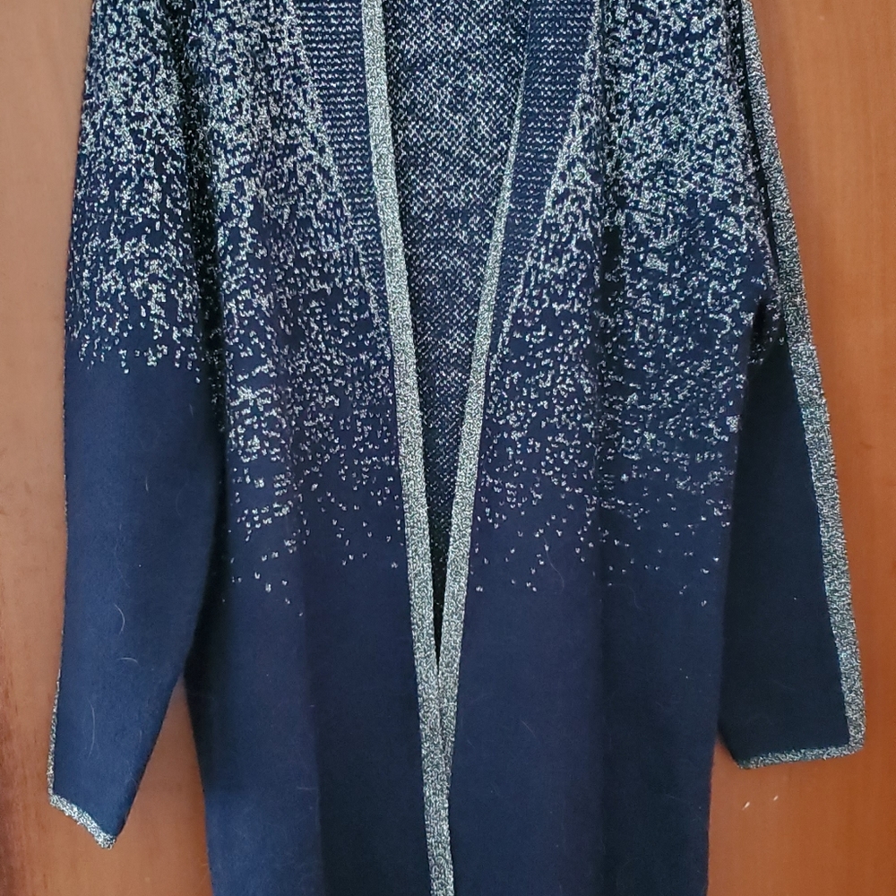 Ladies Long Open Cardigan